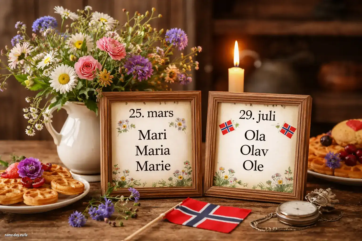Vārdadienas Norvēģijā agrāk un tagad